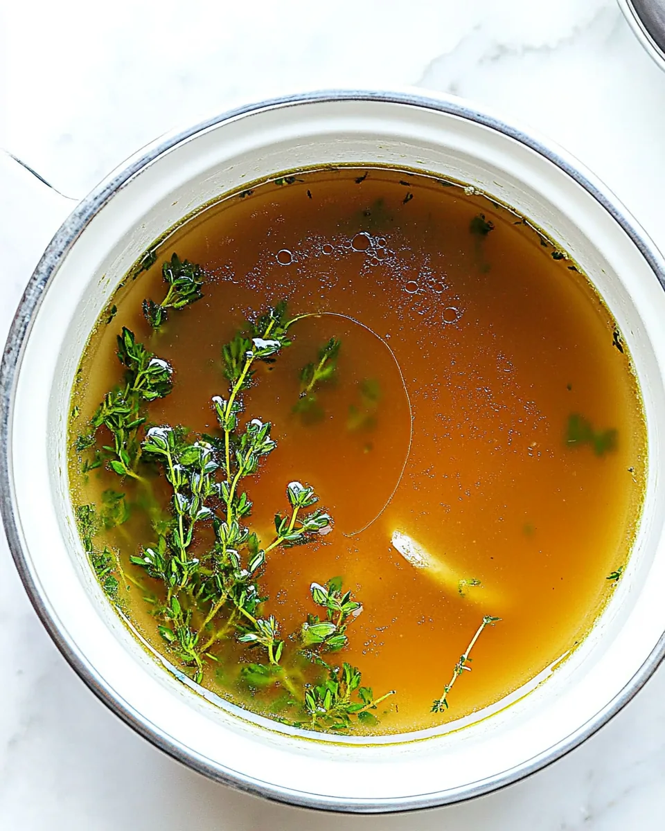 Homemade Beef Broth Stock
