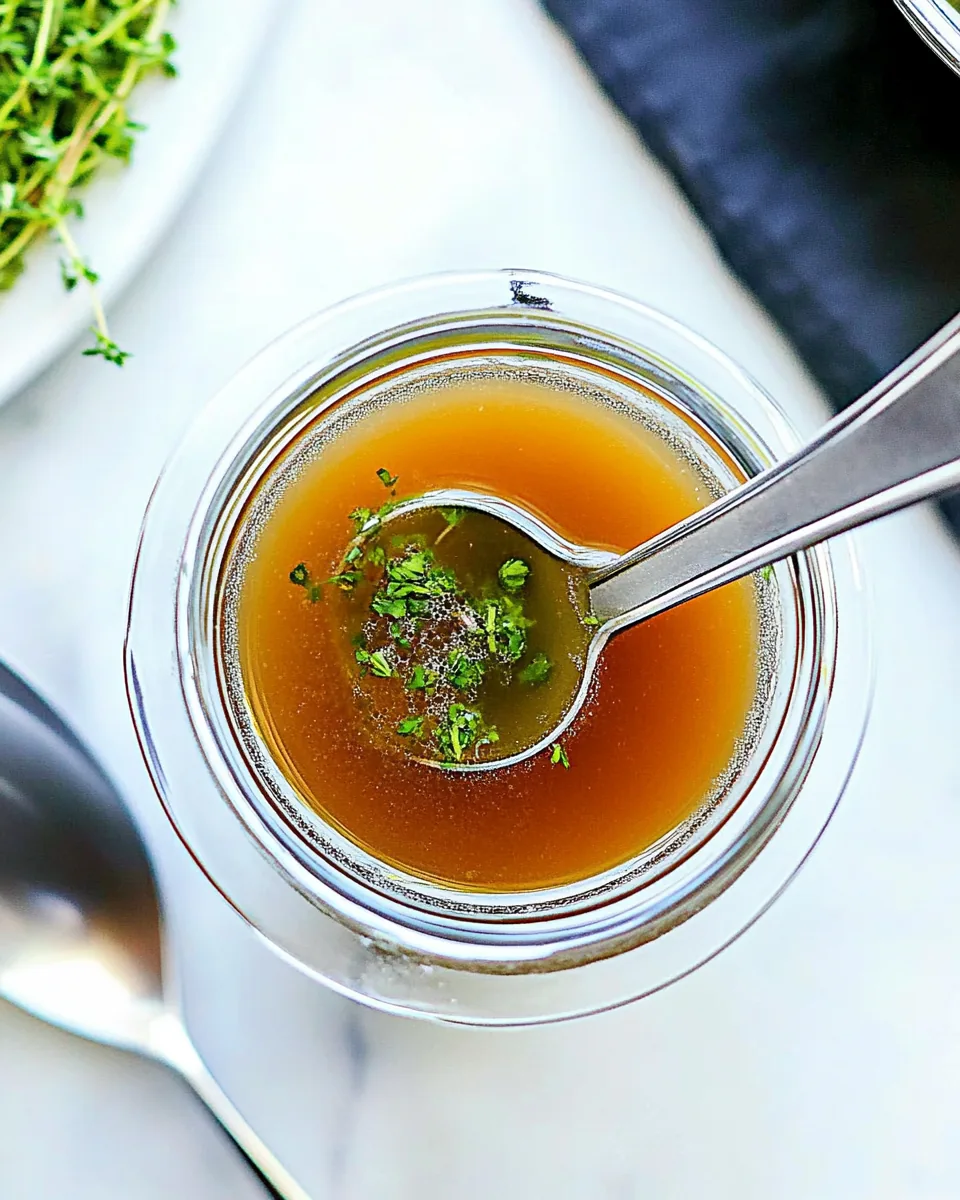 Homemade Beef Broth Stock