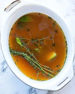 Homemade Beef Broth Stock