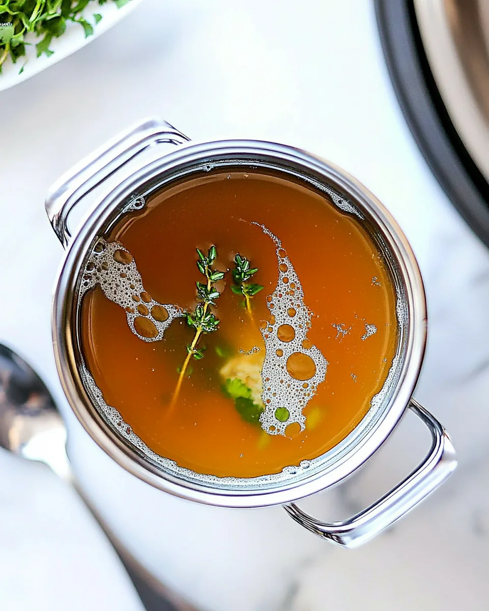 Homemade Beef Broth Stock