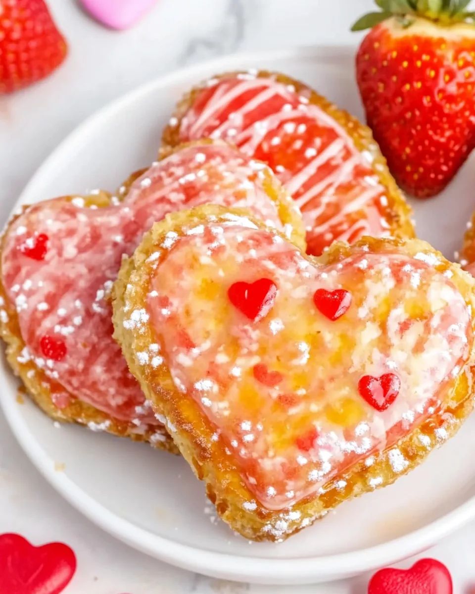 Homemade Strawberry Pop Tarts Hearts