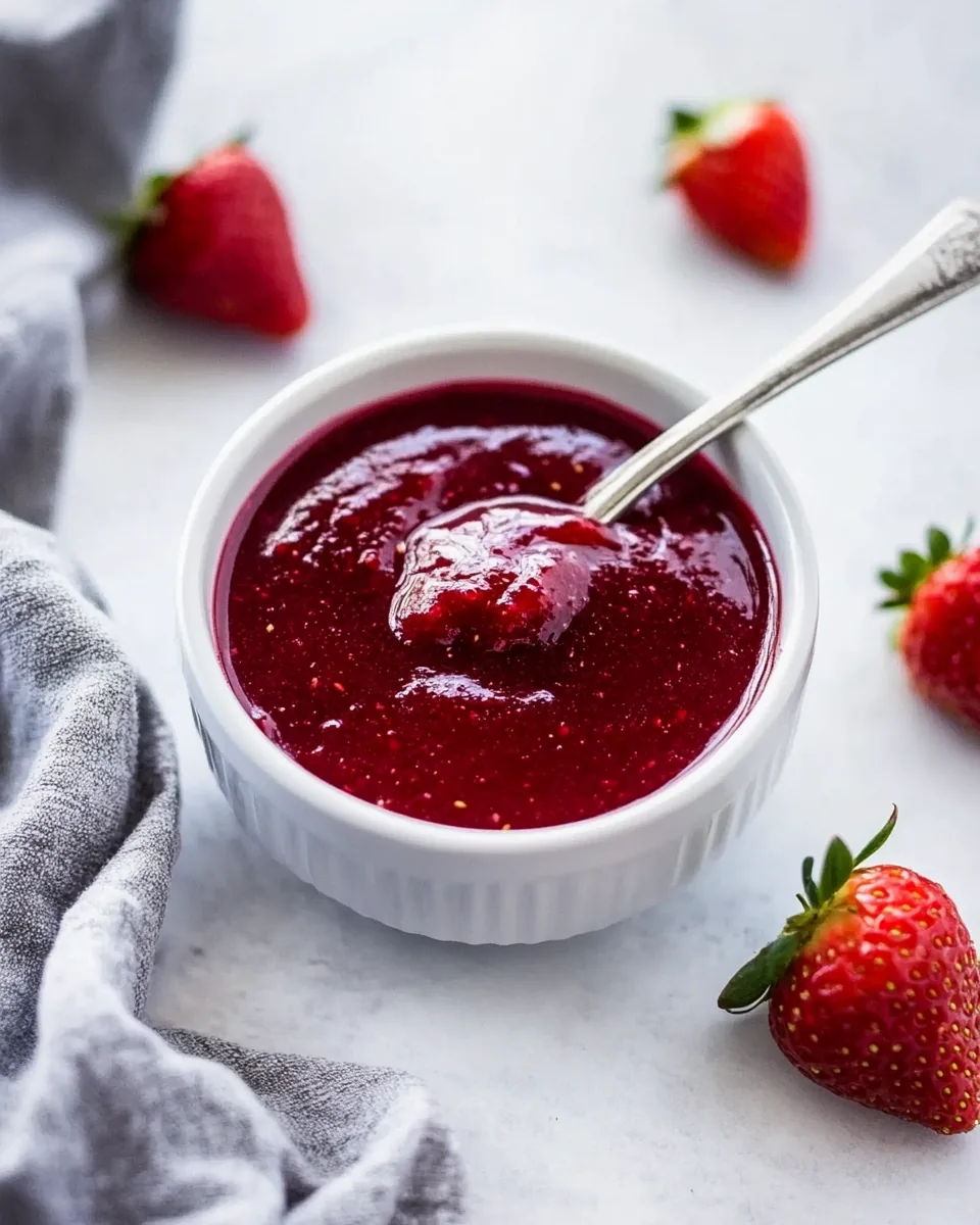 Homemade Strawberry Sauce