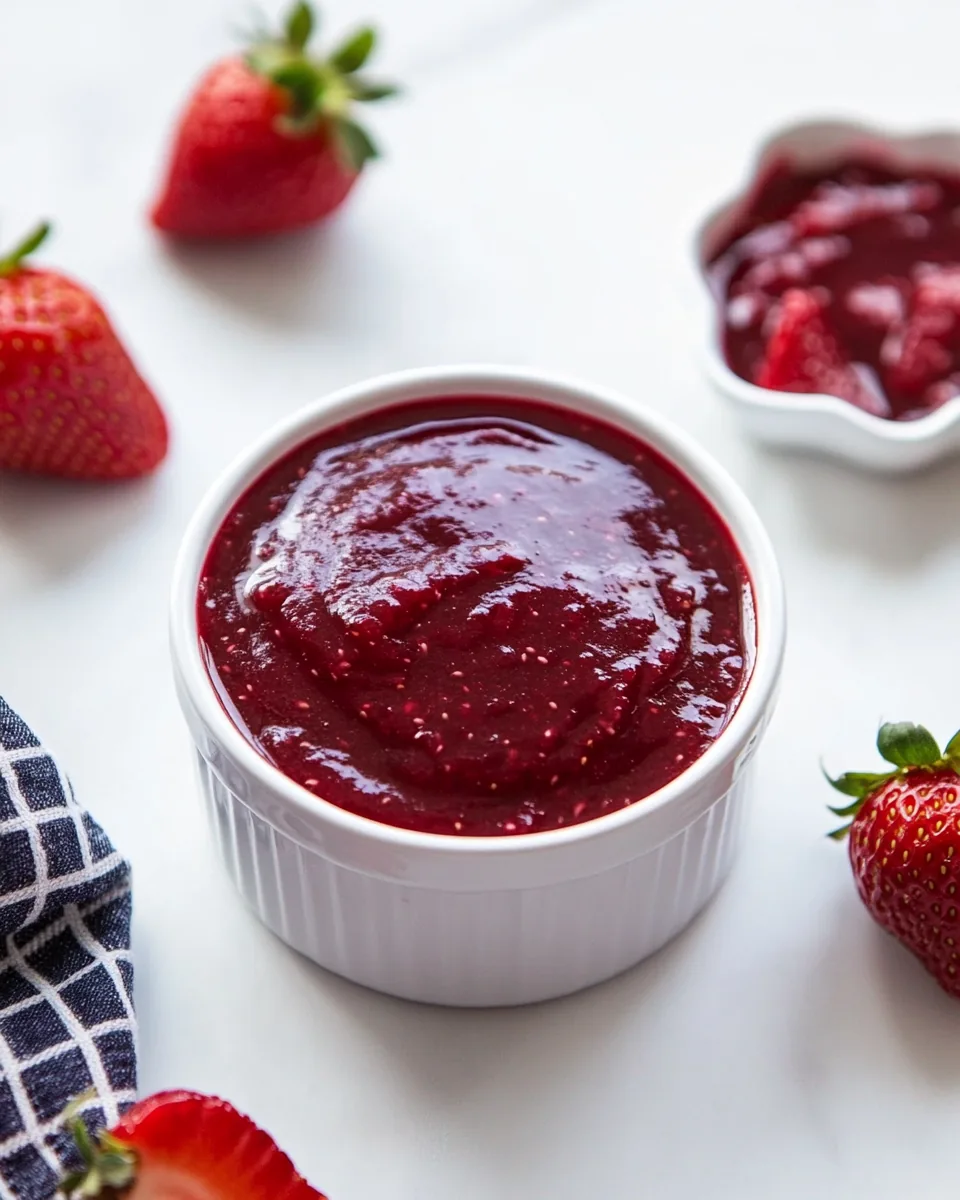 Homemade Strawberry Sauce