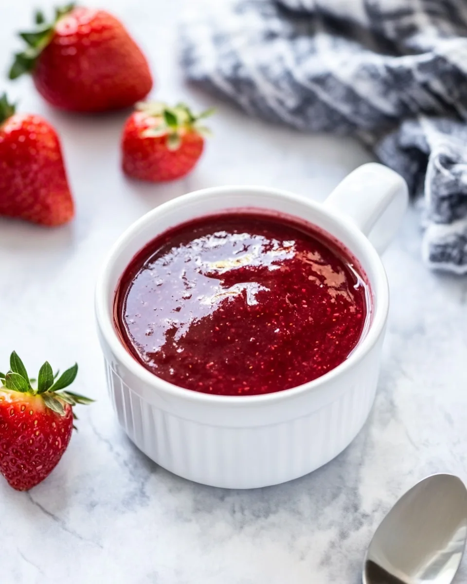 Homemade Strawberry Sauce