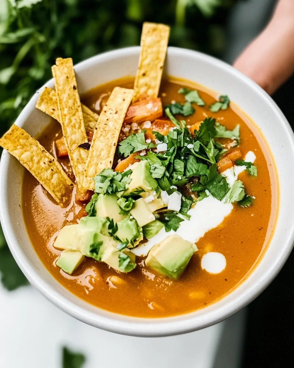 Homemade Tortilla Soup Recipe