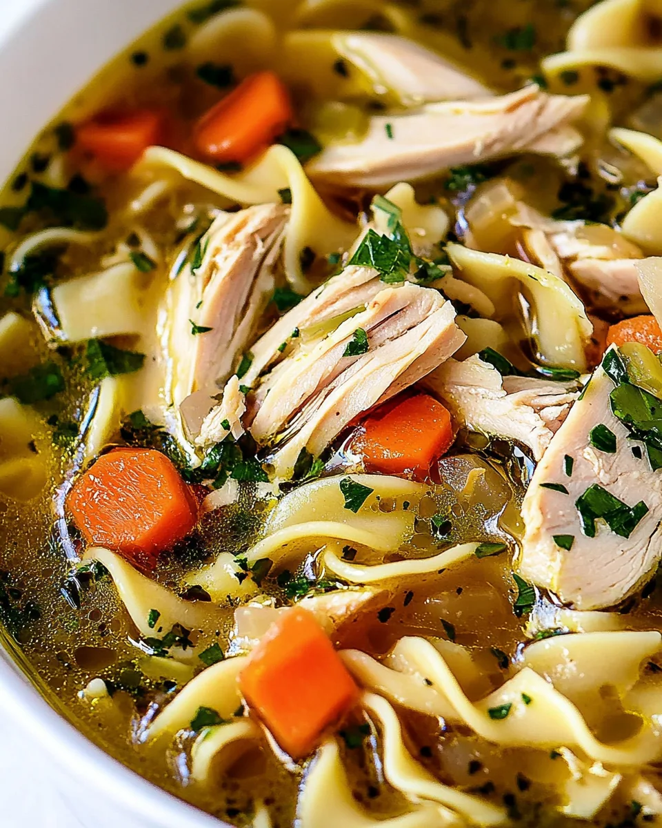 Homemade Turkey Noodle Soup