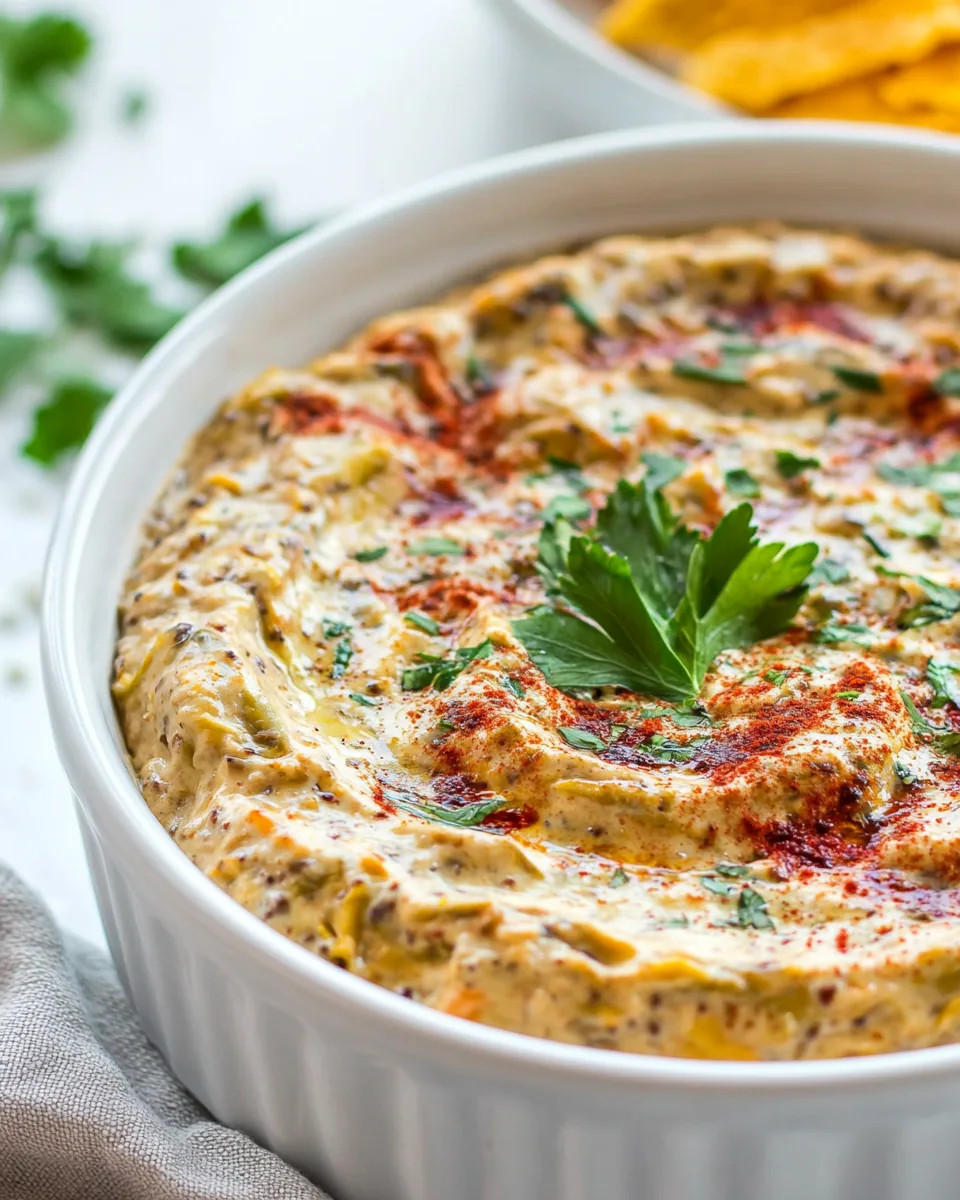 Hot Artichoke Dip with Asiago Cheese