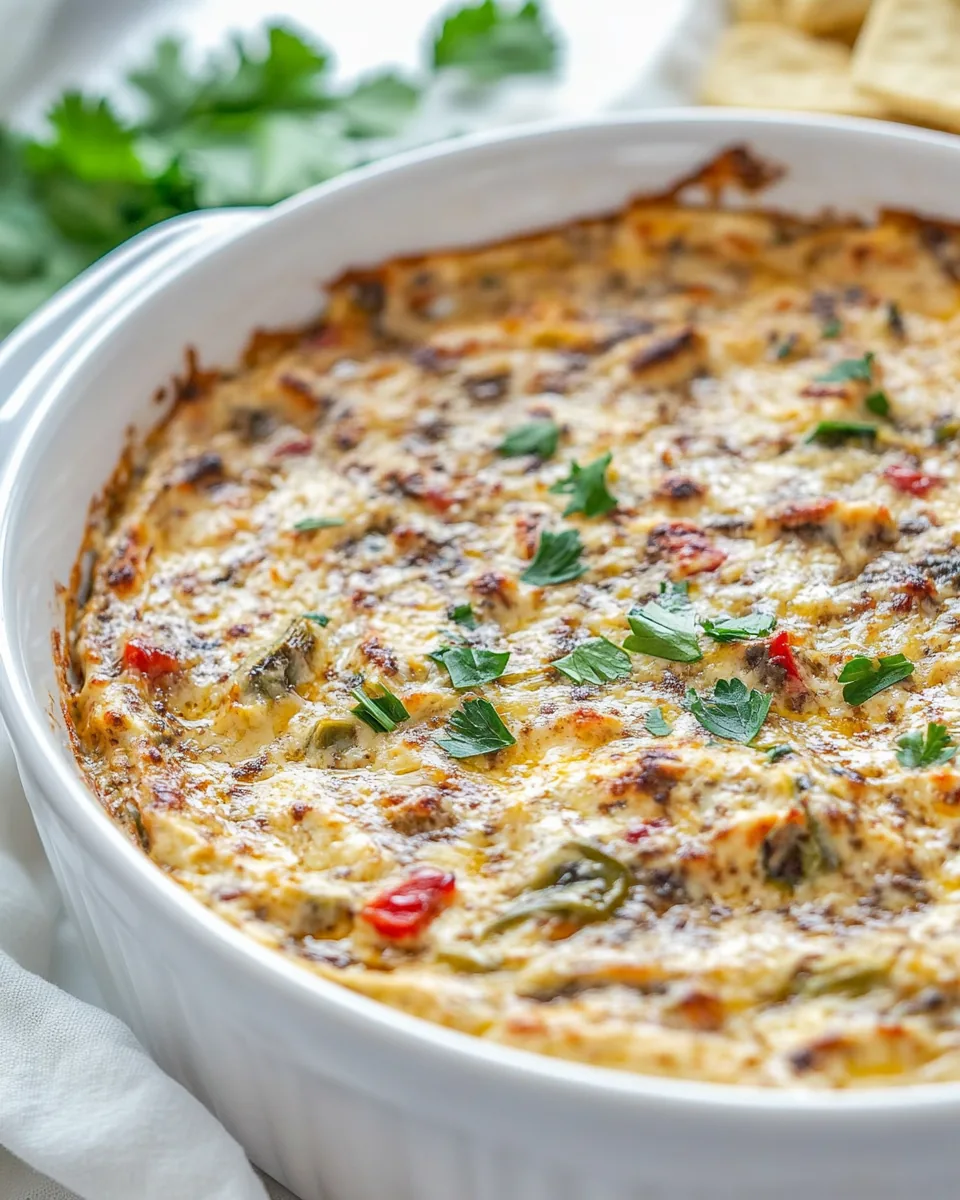 Hot Artichoke Dip with Asiago Cheese