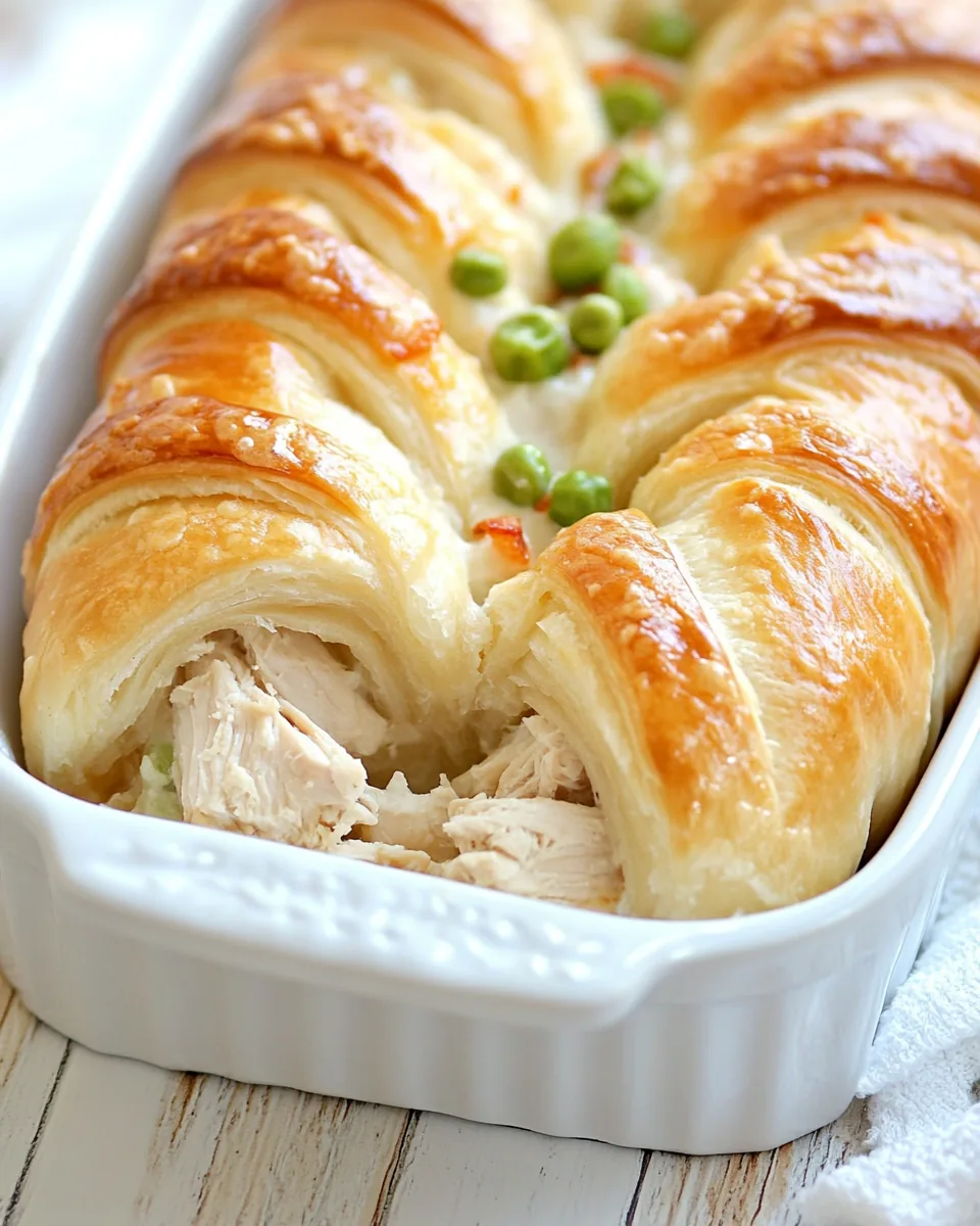 Hot Chicken Salad Crescent Braid