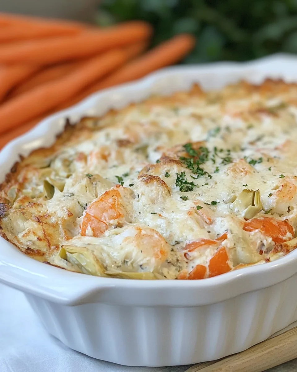 Hot Shrimp Artichoke Dip