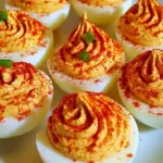 Hummus Sriracha Deviled Eggs