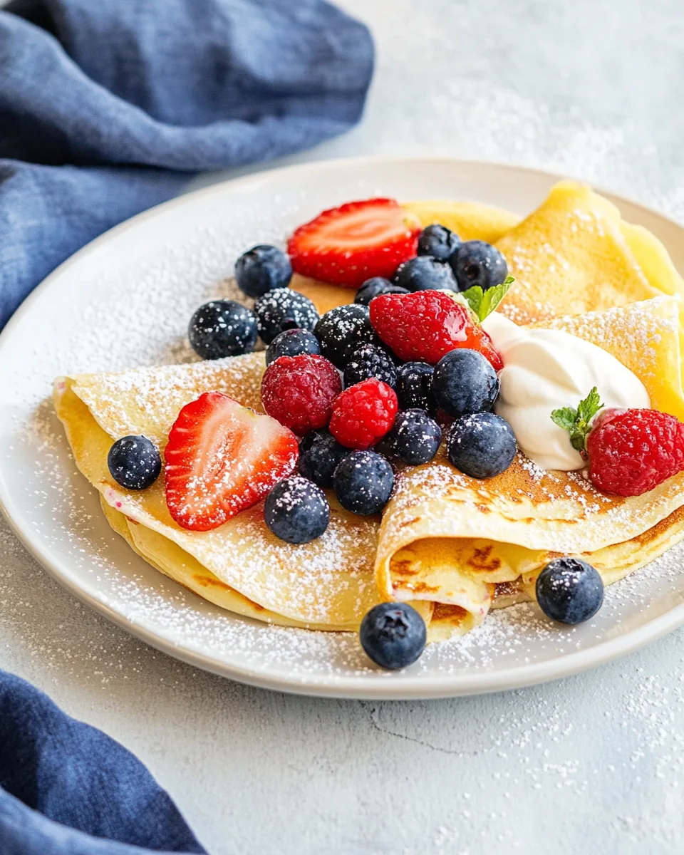 Fresh Berry Crepes