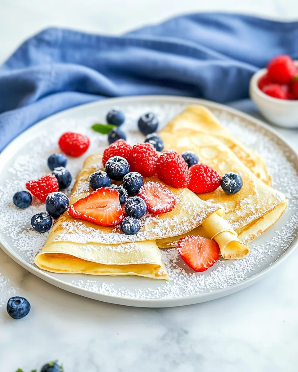 Fresh Berry Crepes