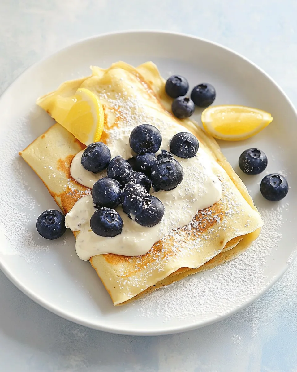 Lemon Ricotta Crepes