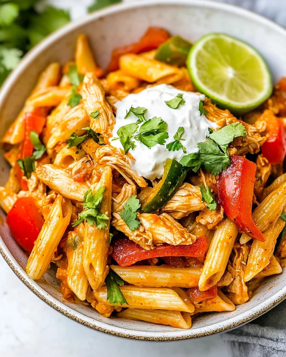Instant Pot Chicken Fajita Pasta