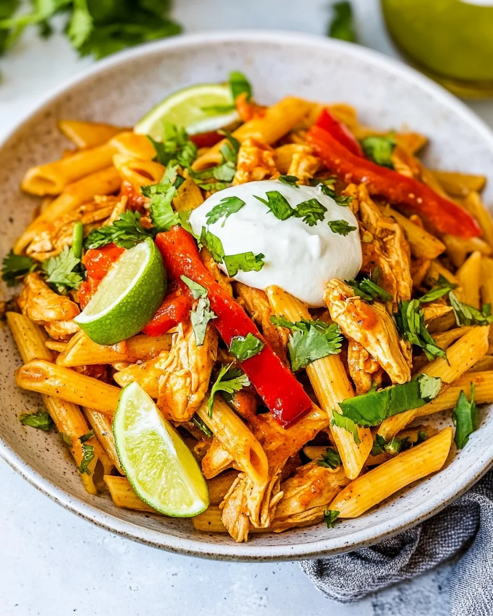Instant Pot Chicken Fajita Pasta