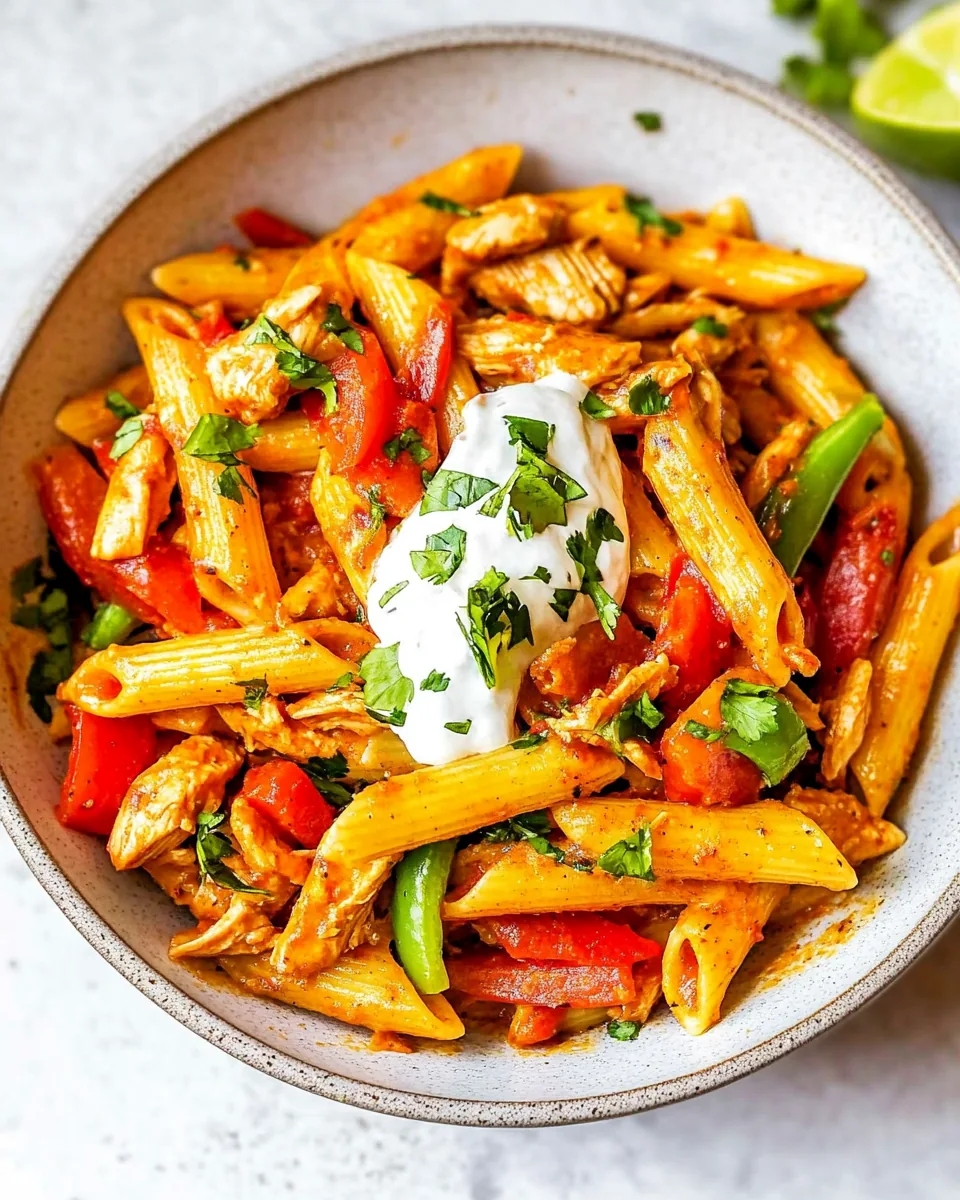 Instant Pot Chicken Fajita Pasta