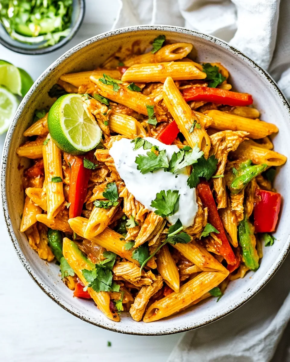 Instant Pot Chicken Fajita Pasta