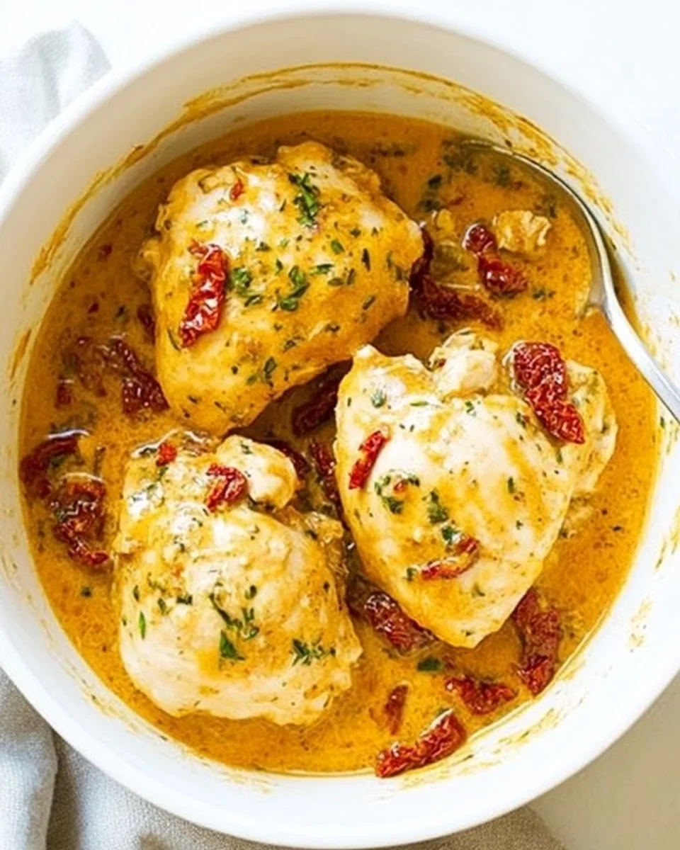 Instant Pot Creamy Sun Dried Tomatoes Chicken