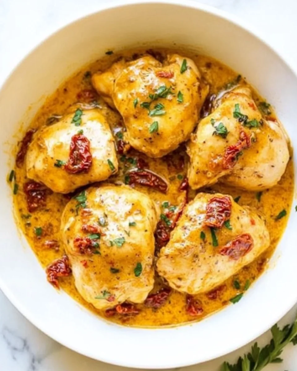 Instant Pot Creamy Sun Dried Tomatoes Chicken