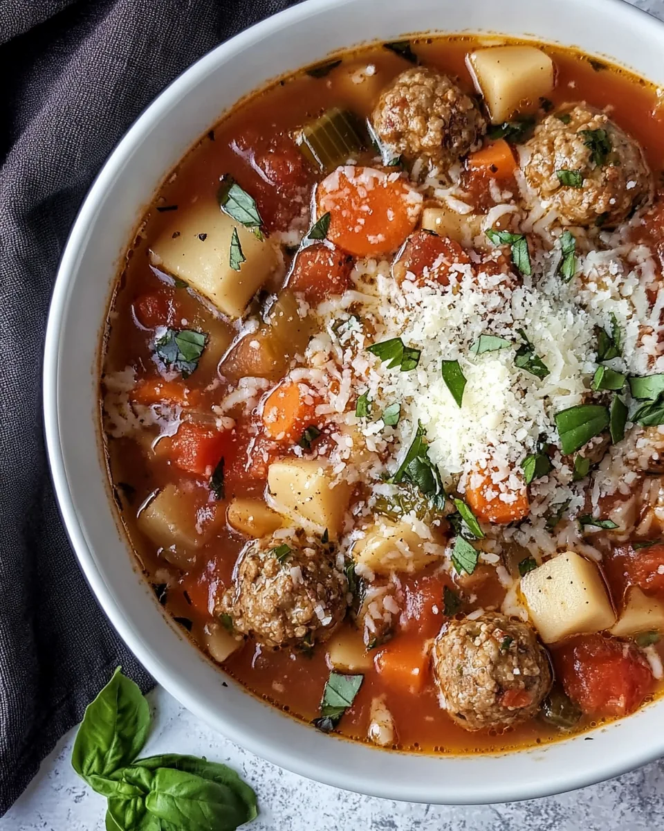 Italian Meatball Soup