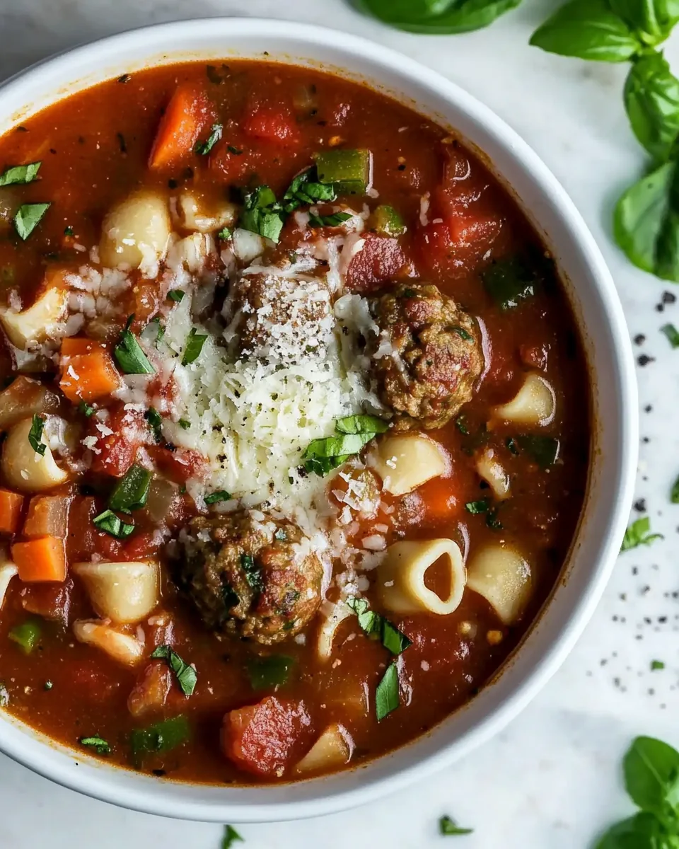 Italian Meatball Soup
