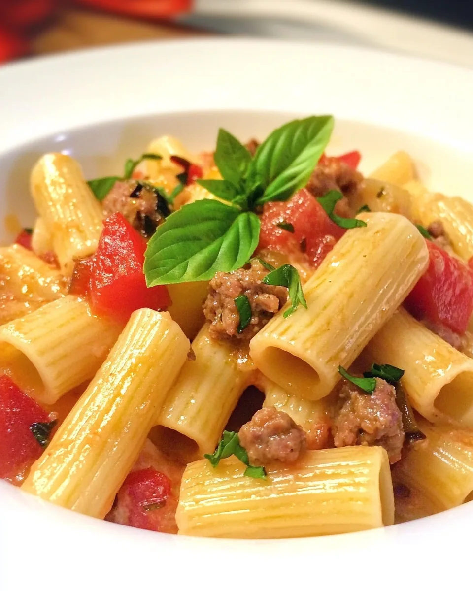 Italian Sausage Rigatoni