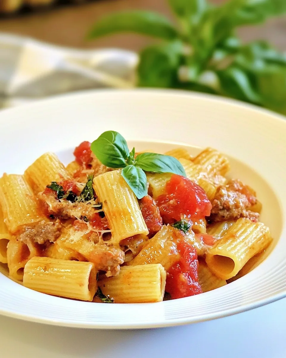 Italian Sausage Rigatoni