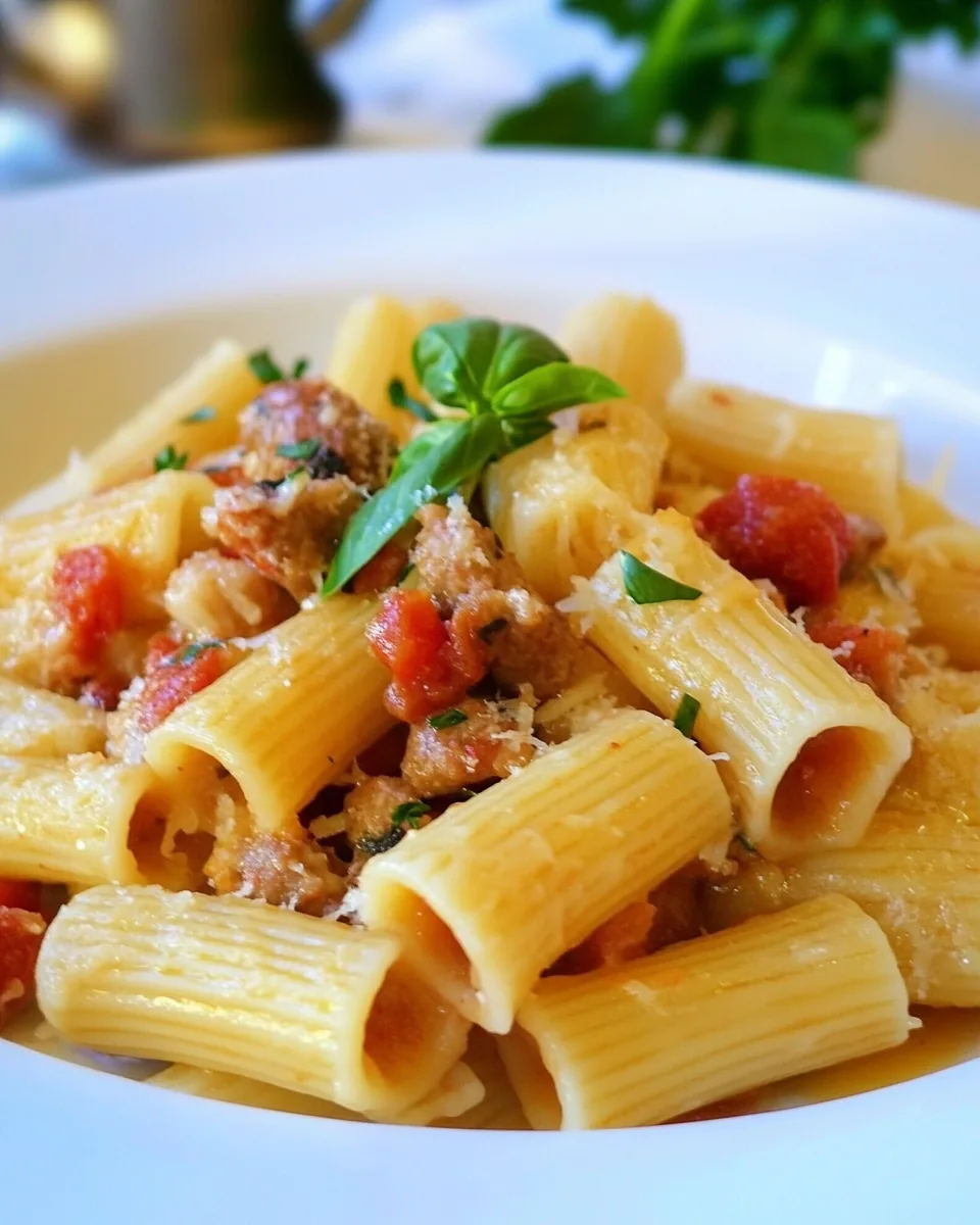 Italian Sausage Rigatoni