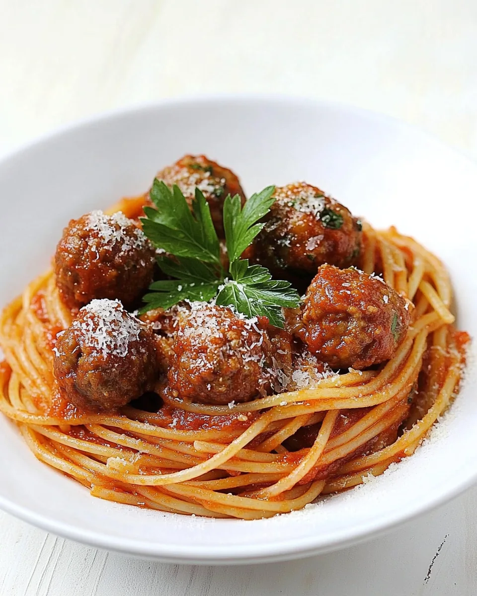 Italian Spaghetti with Meatballs