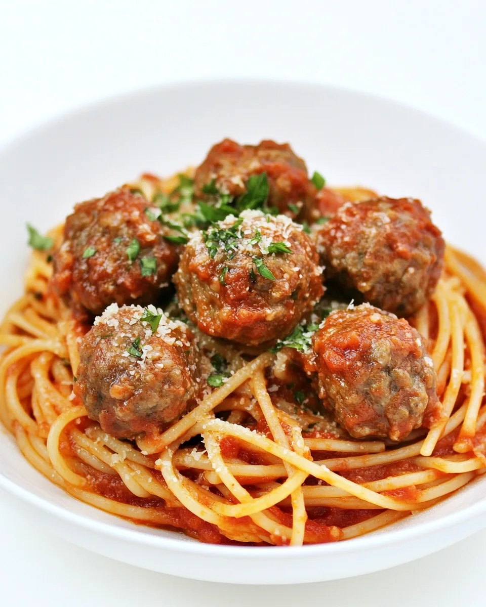 Italian Spaghetti with Meatballs
