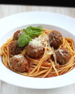 Italian Spaghetti with Meatballs