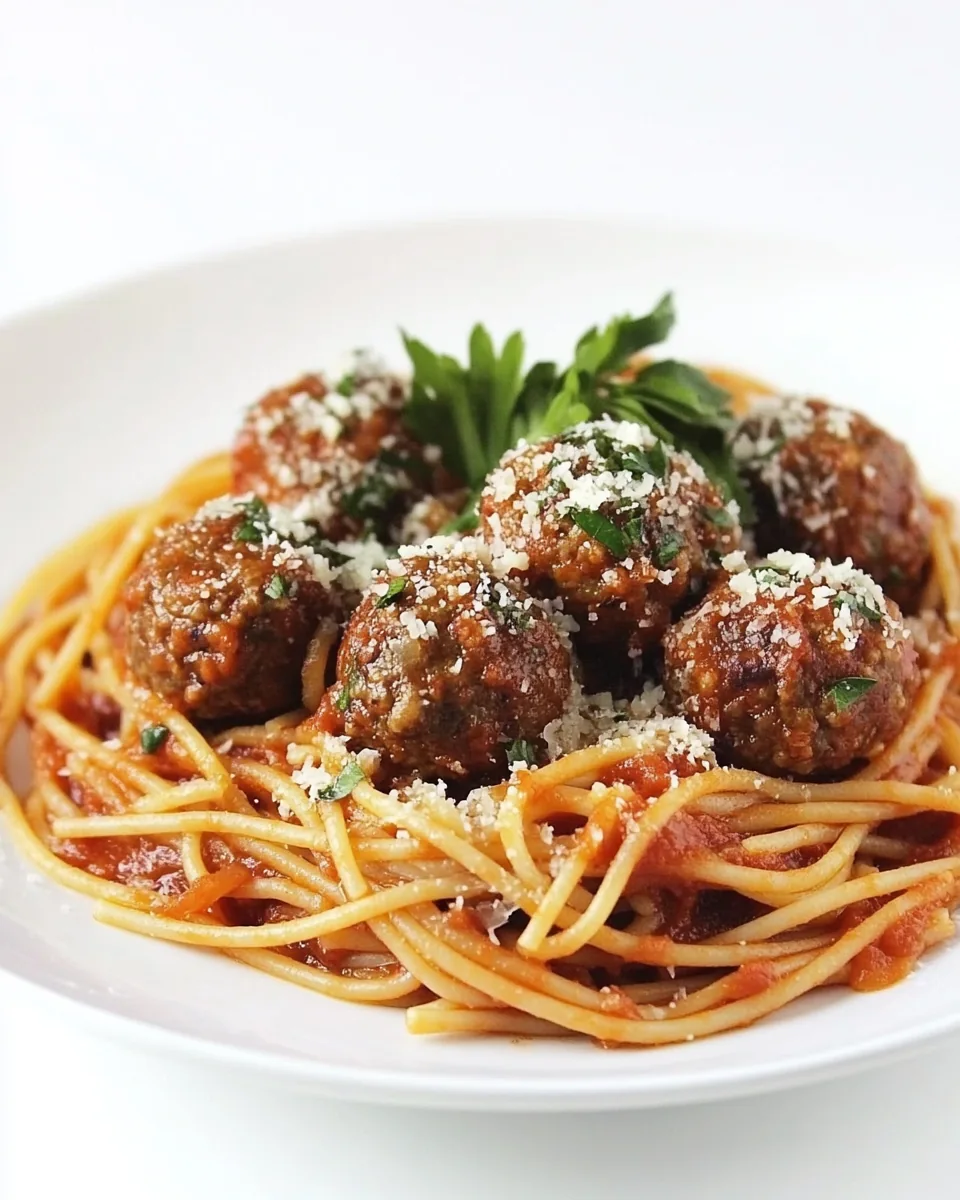 Italian Spaghetti with Meatballs