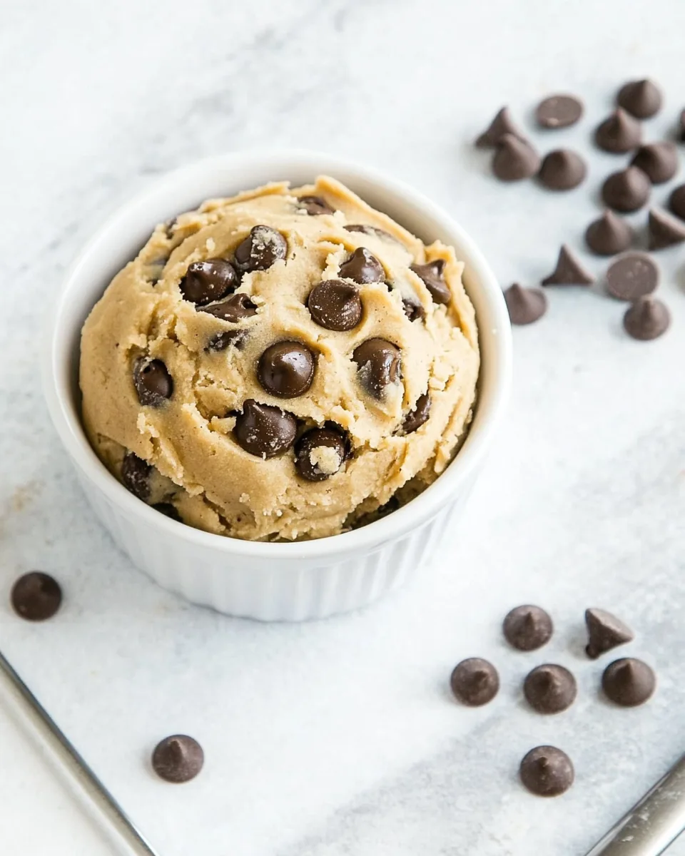 Keto Peanut Butter Edible Cookie Dough