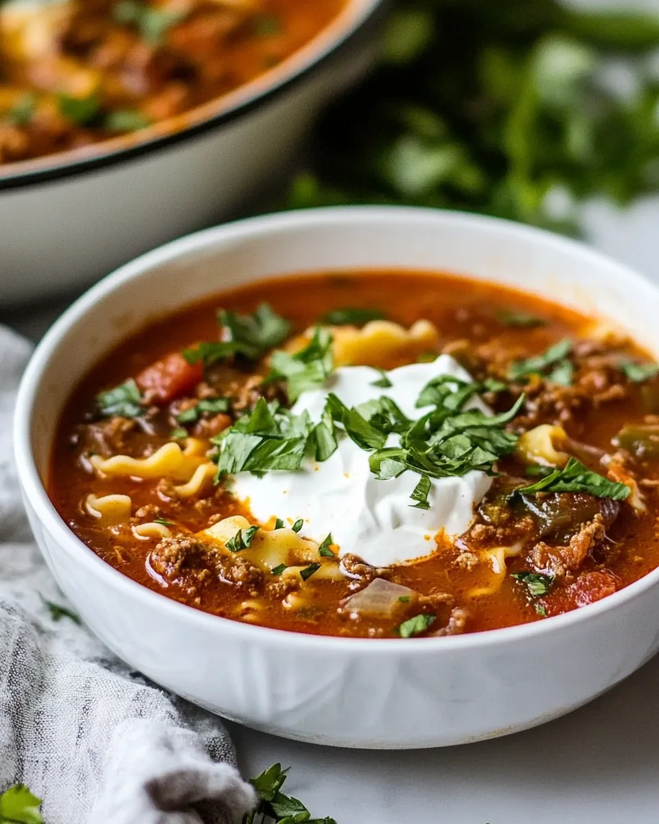 Lasagna Soup