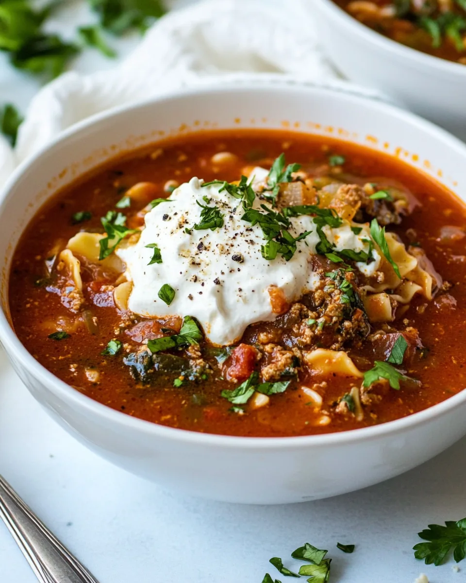 Lasagna Soup