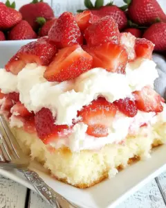 Layered Strawberry Angel Food Cake