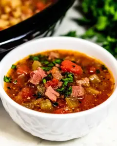 Leftover Corned Beef Soup