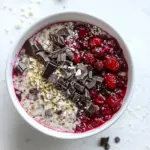 Leftover Cranberry Sauce Dark Chocolate Overnight Oats