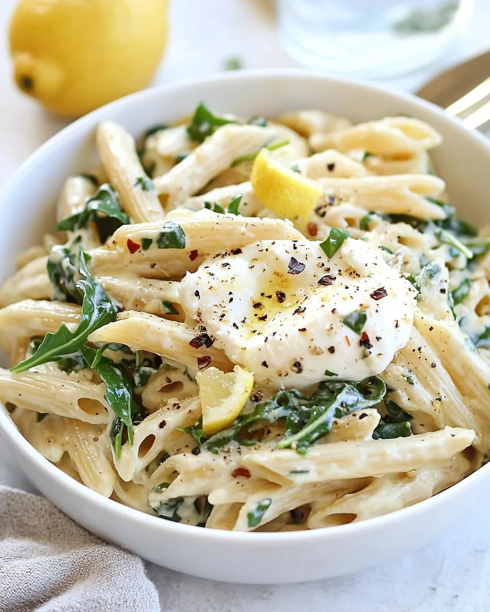 Lemon Arugula Pasta