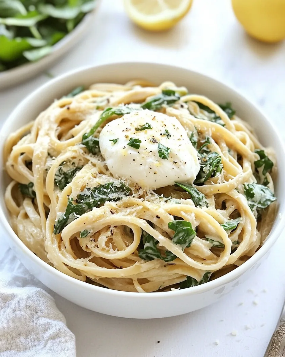 Lemon Arugula Pasta