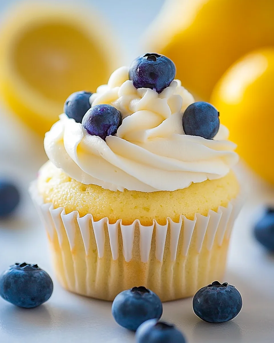 Lemon Blueberry Cupcakes