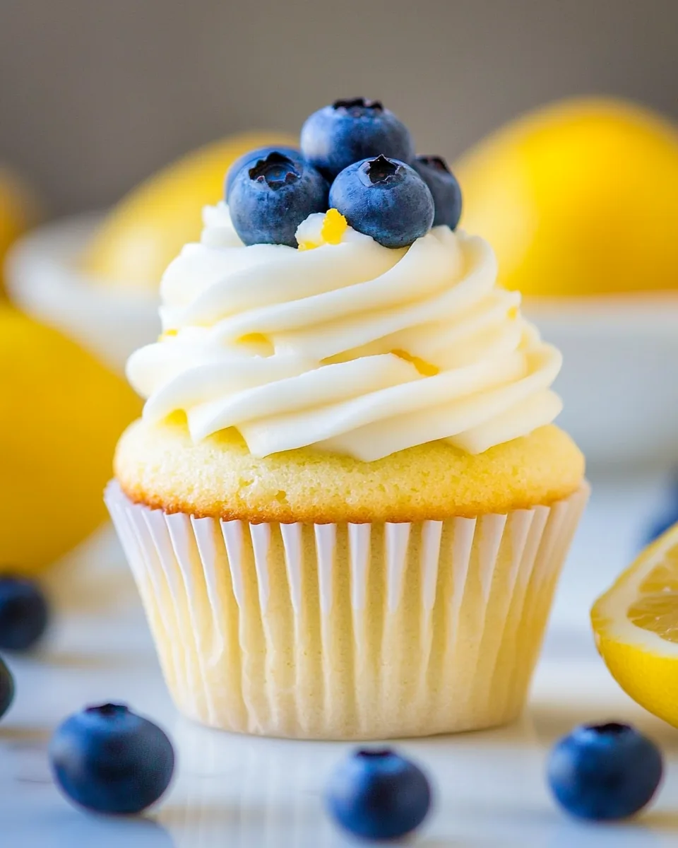 Lemon Blueberry Cupcakes