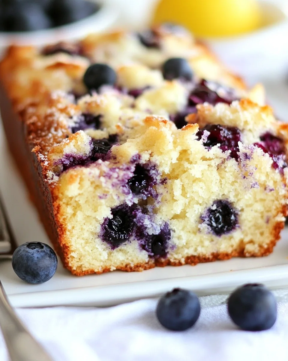 Lemon Blueberry Loaf Cake