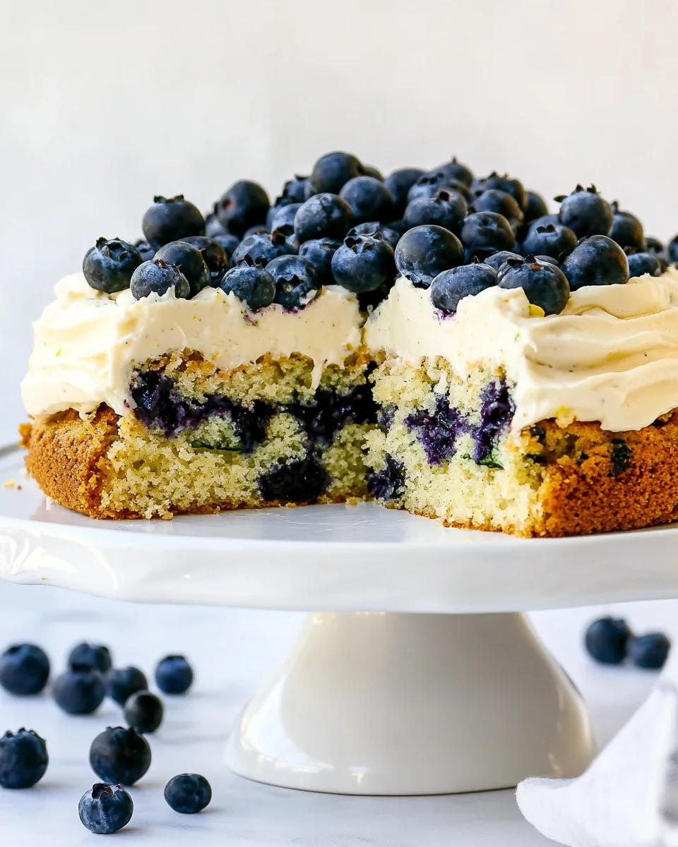 Lemon Blueberry Zucchini Cake