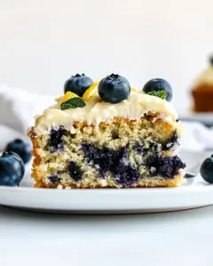 Lemon Blueberry Zucchini Cake