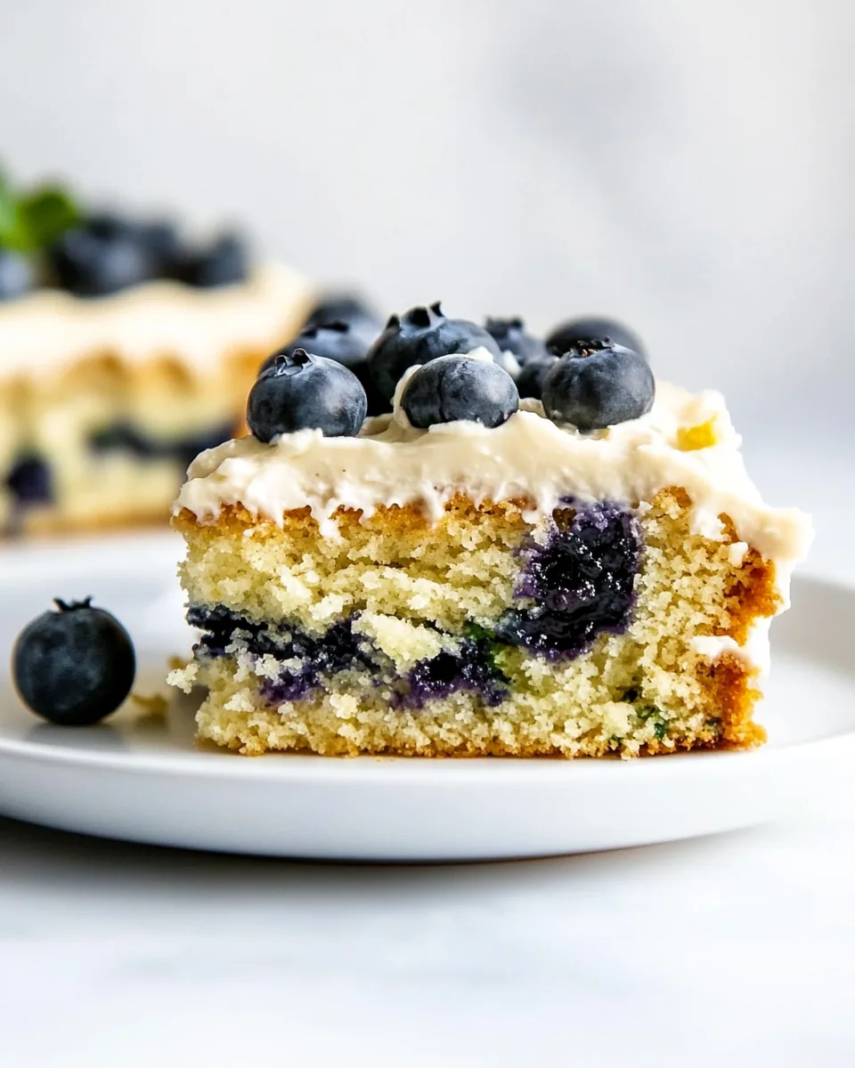 Lemon Blueberry Zucchini Cake