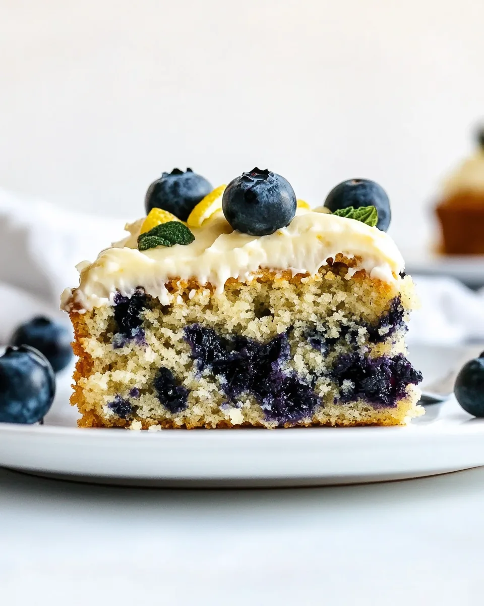 Lemon Blueberry Zucchini Cake