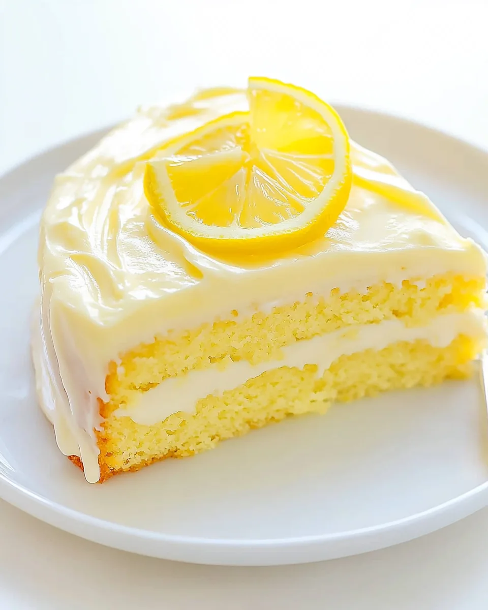Lemon Cake with Lemon Cream Cheese Frosting