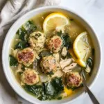Lemon Chicken Meatball Soup
